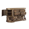 thumbnail image 3 of Dresser with Scrolled Carvings and Half Moon Shape, Antique Gold, 3 of 5