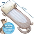 thumbnail image 4 of Nutria inflable gigante para piscina con reposacabezas para niños y adultos, 4 of 6