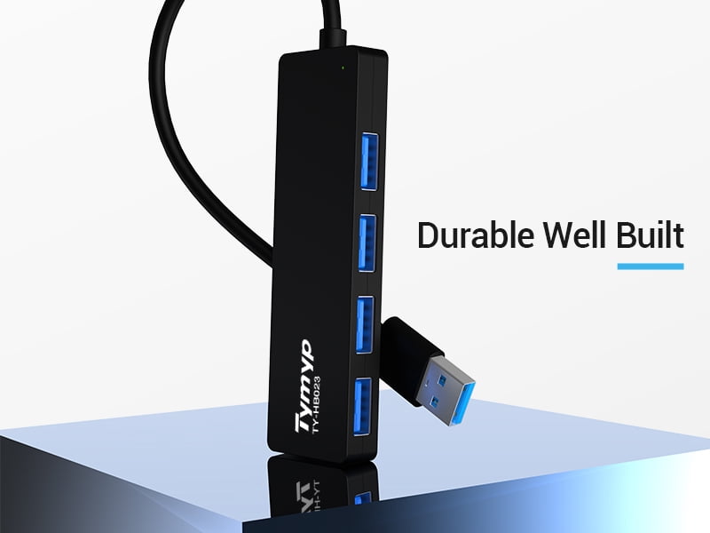 USB 3.0 Hub, 4 Port Extra Light Data Hub Adapter with 5Gbps Transfer Speed for MacBook, iMac, USB Flash Drives, and More - Perfect for Fans of USB Microscopes and Pocket Microscopes