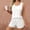 White(New), variant on PNTUTB Women's Solid Color Casual Lightweight Crew Neck Sleeveless Tank Top with Elastic Waist Shorts Pajama Set