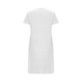 thumbnail image 6 of HomeGardon Women's Sleepwear Nightgowns for Women,Fashion Print Medium Length Dress Oversized Short Nightgown Fashion Chest Print Short Sleeve Nightdress,S-XXL, 6 of 6