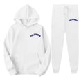 thumbnail image 4 of DHFJKG Hooded Tracksuits For Women 2 Piece Sets Letter Printed Long Sleeve Sweatshirts Drawstring Jogger Ankle-Tied Pants Set Comfortable Athletic Wear Trendy Outfit, 4 of 4