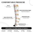 thumbnail image 3 of Lsque Cactus Gnome Pattern Sport Compression Socks for Men & Women 15-20 mmHg Knee High Nurse Pregnant Running Medical and Travel Athletic, 3 of 6
