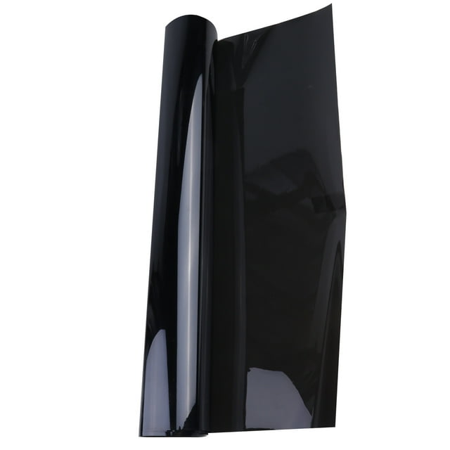 Simple Window Film Sun-Resistant Adiabatic Window Film One-Way Reflective Window Glass Stickers for Home Company Store (50cm Wide, 200cm Long, Black)