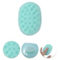 thumbnail image 3 of Unique Bargains 1 Pc Hand Card Hair Shampoo Brush for Head Massage 3.94"x2.83"x2.83" Lake Blue, 3 of 6