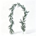 thumbnail image 2 of Artificial Christmas Garland, 5.91FT Flocked Faux Pine Needle Greenery Garland for Archway, Fireplace Mantel, Porch Banister, Winter Holiday Table Decor, 2 of 8
