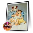 thumbnail image 1 of Cuadros Decorativos 5D Diamond Painting Kids Full Round Drill Rhinestone DIY Wall Art (A5016) Tmvgtek embutido en tela, 1 of 9