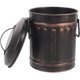 thumbnail image 3 of FELTECHELECTR Contenedor de cenizas con tapa para exteriores e interiores, cubo para almacenar carbón, soporte para carbón de barbacoa, accesorio para chimenea, 3 of 4