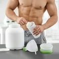 thumbnail image 3 of Hyasfey Protein Powder Cup Pill Box 70ml Leakproof Protein Powder Container Funnel Design Portable Supplement Cup for Workout Travel, 3 of 8