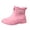 Pink, variant on Women's Ankle Rain Boots - Waterproof & Easy to Clean with Inner Lining & EVA Footbed - Perfect for Autumn, Walking & Outdoors Yellow 8