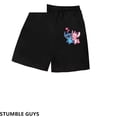 thumbnail image 3 of Camiseta de verano con dibujos animados de Disney Stitch para niños, traje de calle informal para niños y niñas, estampado 3D bonito, top transpirable de secado rápido, 3 of 5
