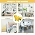 thumbnail image 5 of Gymax Set of 2 Push Back Recliner Chair Fabric Tufted Single Sofa w/ Footrest Yellow, 5 of 10