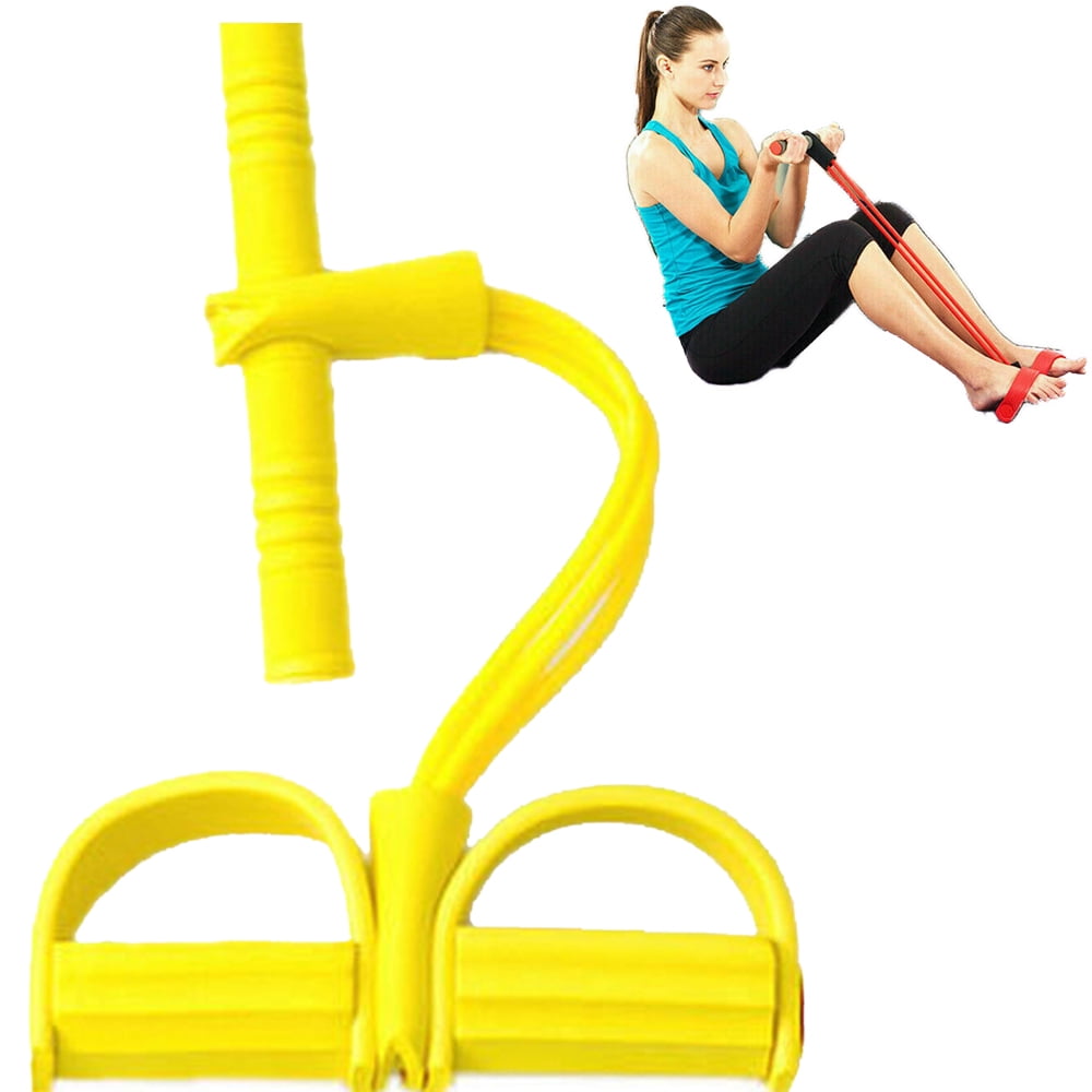 Elastic Sit Up Pull Rope Spring Tension Foot Pedal Abdomen Leg