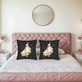 thumbnail image 2 of Set of 2 18x18in Throw Pillow Covers - Elegant Cream Floral Design for Couch Bed or Car - Stylish and Serene Home Decor, 2 of 8