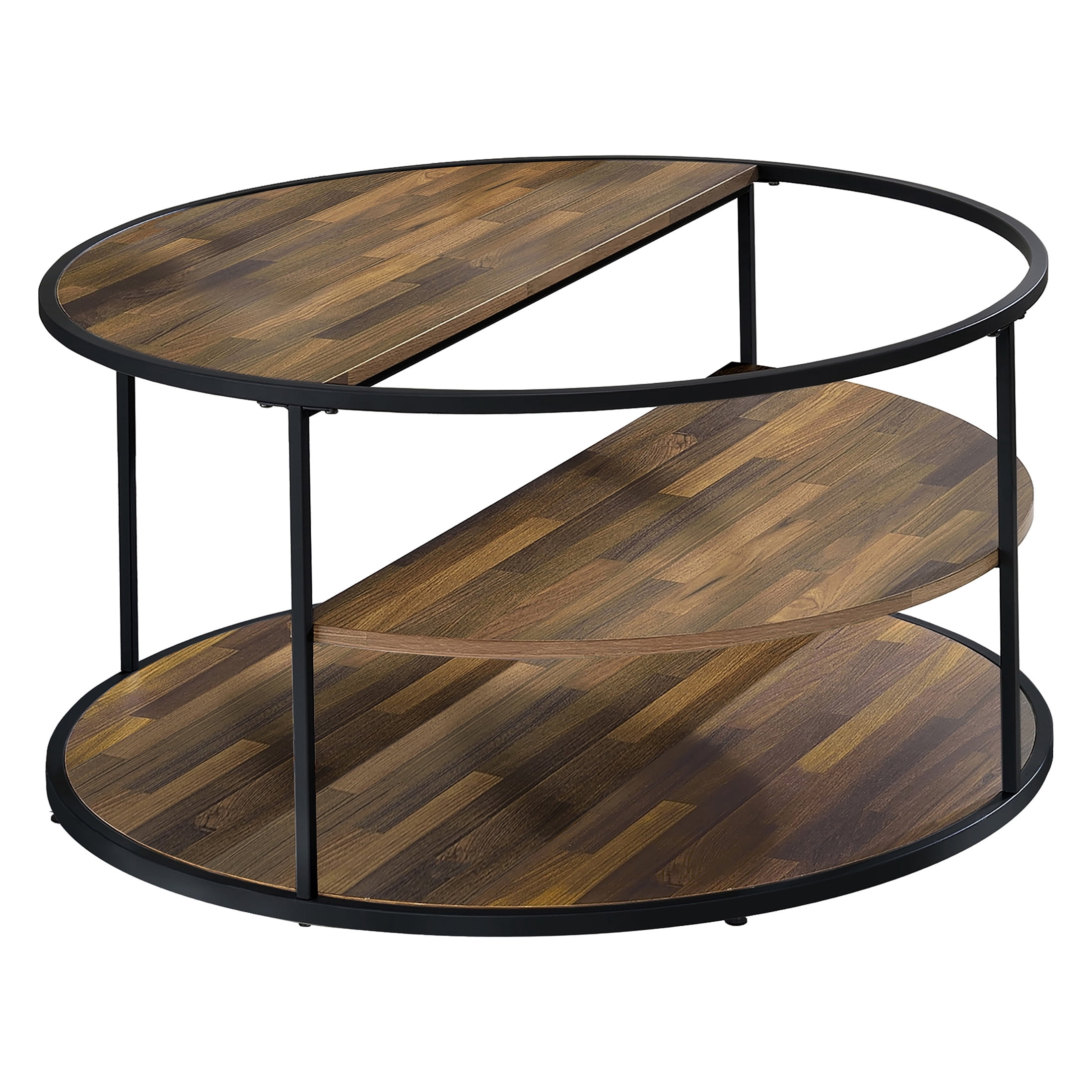 Furniture of America Adelia 2-Piece Coffee Table Set, Black