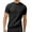 Black, variant on Men's Summer Fashion Jacquard Knit Shirt Round Neck Ribbed Pullover Top Breathable Comfortable Casual Tee
