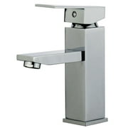 Bellaterra Home Granada Single Handle Bathroom Vanity Faucet with Drain without Overflow in Polished Chrome