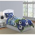 thumbnail image 1 of Riverbrook Home 68958 Soccer Comforter Set, Blue/White, 3-Piece, Twin, 1 of 1