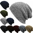 thumbnail image 4 of MRLESS Unisex Slouchy Winter Hat Knitted Beanie Warm Ski Hat Hip-Pop Beanie for Men and Women (Light Gray), 4 of 8