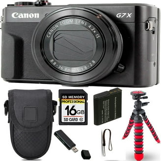 Canon PowerShot G7 X Mark II Camera, WiFi, Flip Screen