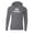 Graphite, variant on Men's Hooded Long Sleeve Loose Fit Rash Guard Surf Shirt Water Sports Swimwear