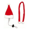 thumbnail image 1 of Small Animal Santa Hat with Scarf Christmas Guinea Pig Clothing Set, 1 of 5