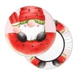 thumbnail image 2 of Bingfone Watermelon Gnome Padded Round Bar Stool Cover Cushion with Elastic Fabric Round Chair Seat - Watermelon Gnome, 2 of 7