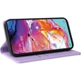 thumbnail image 3 of Case for Samsung Galaxy A70 PU Leather Wallet Case Cover,Samsung Galaxy A70 Flip Folio Case with Card Holders,Magnetic Phone Case Compatible with Samsung Galaxy A70,Light Purple, 3 of 13