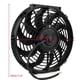 thumbnail image 1 of Ventilador de enfriamiento del motor 12 pulgadas Universal Car Slim Push Pull ANGGREK Otros, 1 of 8