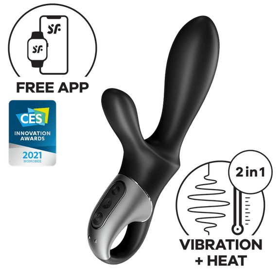 Satisfyer Heat Climax  | Warming Anal Vibrator | Prostate Vibrator | App Control | Anal Stimulation | Waterproof (IPX7) | Skin-Friendly Silicone | Unisex | Rechargeable Battery