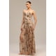 thumbnail image 4 of Vestido largo estampado Bellabarnetten Gemma sin mangas con abertura alta, 4 of 6