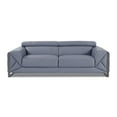 thumbnail image 2 of Titan Furnishings Modern Genuine Italian Leather Sofa in Light Blue, 2 of 8