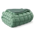 thumbnail image 6 of Mainstays Kids Light Green Solid Puffy Comforter Set, Full/Queen, 3 Pieces, 6 of 9