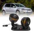 thumbnail image 1 of Fans Del Coche, Ventilador De La Cabeza Del Doble Del Coche De La Instalación Adhesiva De 2 Velocidades Para El Vehículo Con El Encendedor De Cigarros, 1 of 7