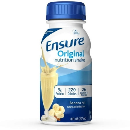 Ensure Original Nutrition Shake, Banana Nut, 8 oz, 6 ea (Pack of 2)
