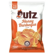 Utz Honey Barbeque Potato Chips, Gluten-Free, Family Size, 7.75 oz Bag