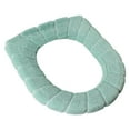 thumbnail image 1 of Cojín de asiento de inodoro engrosado Funda de asiento de inodoro universal Funda de asiento de inodoro Limpieza Cojín de asiento de inodoro de color nórdico en forma de O Almohadilla de cubierta, 1 of 8