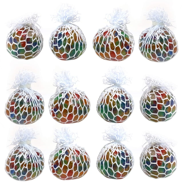 Mesh Balls Big Mo's Toys Squishy Fidget Stress Reliever, paquete de 12