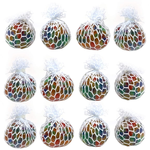 Mesh Balls Big Mo's Toys Squishy Fidget Stress Reliever, paquete de 12