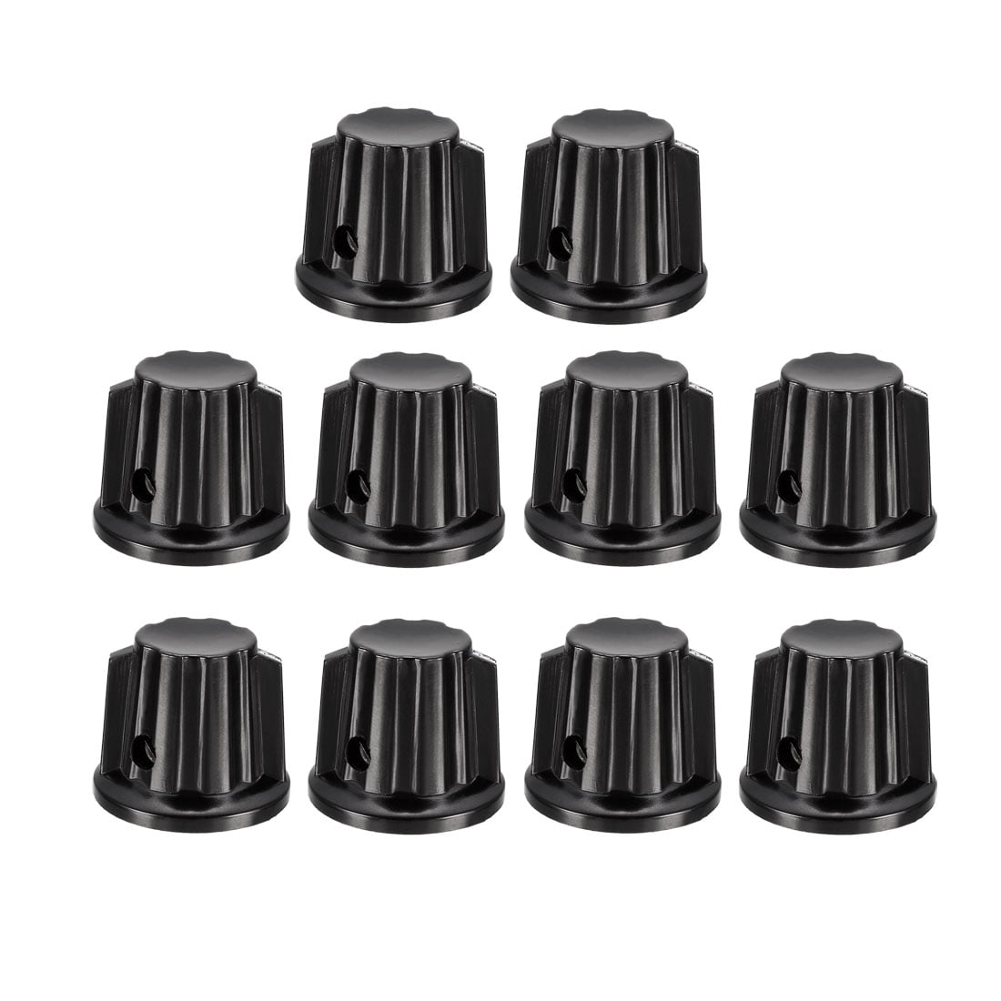 Uxcell 10 Pcs Speaker Control Knob 24mm Dia Rotary Knobs