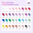 thumbnail image 3 of Kit de uñas de poligel SAVILAND Glow & Go con 36 colores y lámpara, 3 of 8
