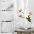 thumbnail image 4 of YEAHMART Emily Voile Sheer Grommet Curtain Panel 1PC, 55"x63", White, 4 of 8