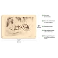 thumbnail image 2 of Figure Study - from Etchings and Drawings of Hawaiians - Vintage Drypoint Etching by John Melville Kelly c.1940s - 8 x 12 inch Vintage Wood Art Sign, 2 of 4