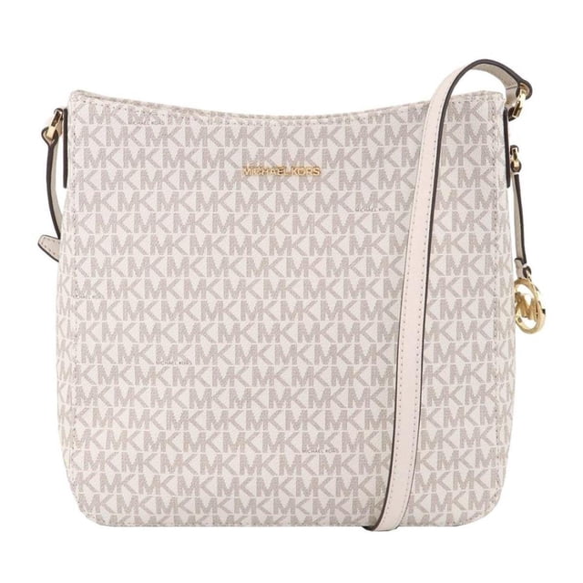 Bandolera De Piel Michael Kors Con Monograma Beige Claro Michael Kors Capacidad