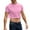 Pink_016, variant on Crop Tops for Men Fashion Casual Short Sleeve Crew Neck Pullovers Summer Breathable Lightweight Classic Fit Pure Color Beach Tshirts Green 2XL