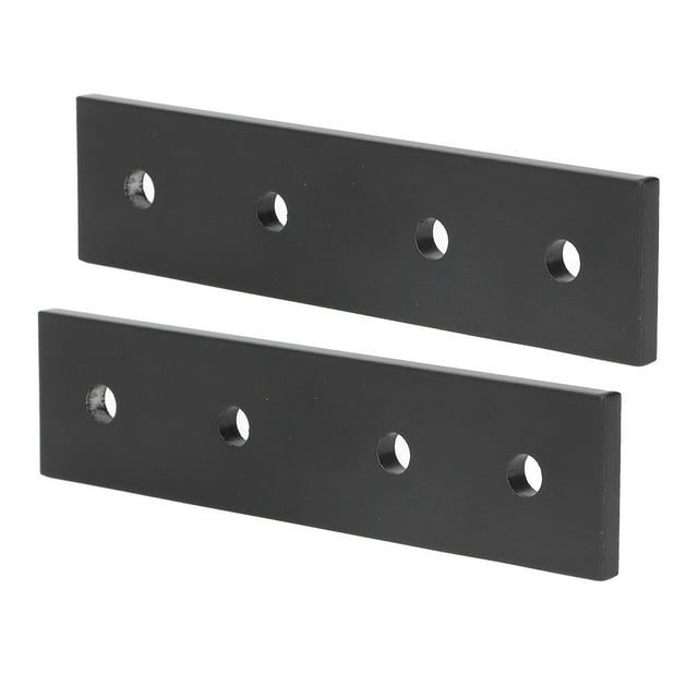 Support de Connexion Trou, 2 Pcs Plaques de Connexion 4 Trous Supports Plats Droits Design de Pointe