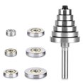 thumbnail image 5 of 4pcs Router Bits 1/4 Shank with 6 Bearings Set, 5 of 5