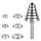 thumbnail image 5 of 4pcs Router Bits 1/4 Shank with 6 Bearings Set, 5 of 5