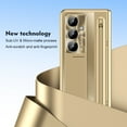thumbnail image 5 of ELEHOLD for Samsung Galaxy Z Fold 7 Case Rugged Full Body with Built-in Screen Protector Hinge Protection Invisible Kickstand Metal Lens Protection Shockproof Anti-Scratch Case with Stylus Pen,Gold, 5 of 8