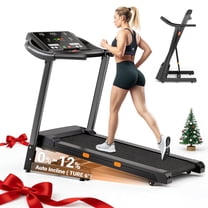 Dprodo Treadmill With Auto 12% Incline,3.0HP Folding Treadmills for Home Running Walking ,Max 9MPH Speed,300 lbs Weight Capacity